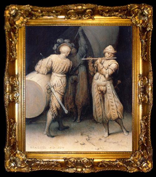 framed  Pieter Bruegel The three soldiers, ta009-2